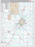 Fort Wayne Wall Map Premium Style